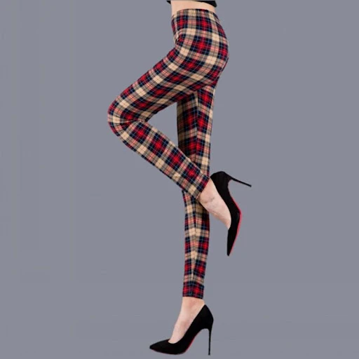Title 5, Leggings femininas de seda de leite estampadas ...