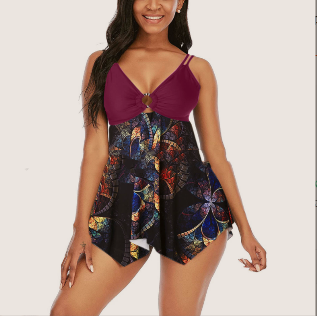 Maiô Sling Split Saia Lisa Moda feminina Conforto e estilo para seus dias de sol. Perfeito para praia ou piscina. — foto 13