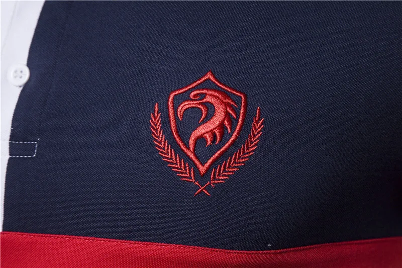 Title 6, Mens Stitching POLO Shirt Plus Size Short Slee...