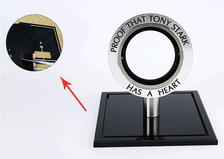 Build an Iron Man DIY display box featuring an Ark Reactor chest light, showcasing your creation with this bracket kit. — photo 10
