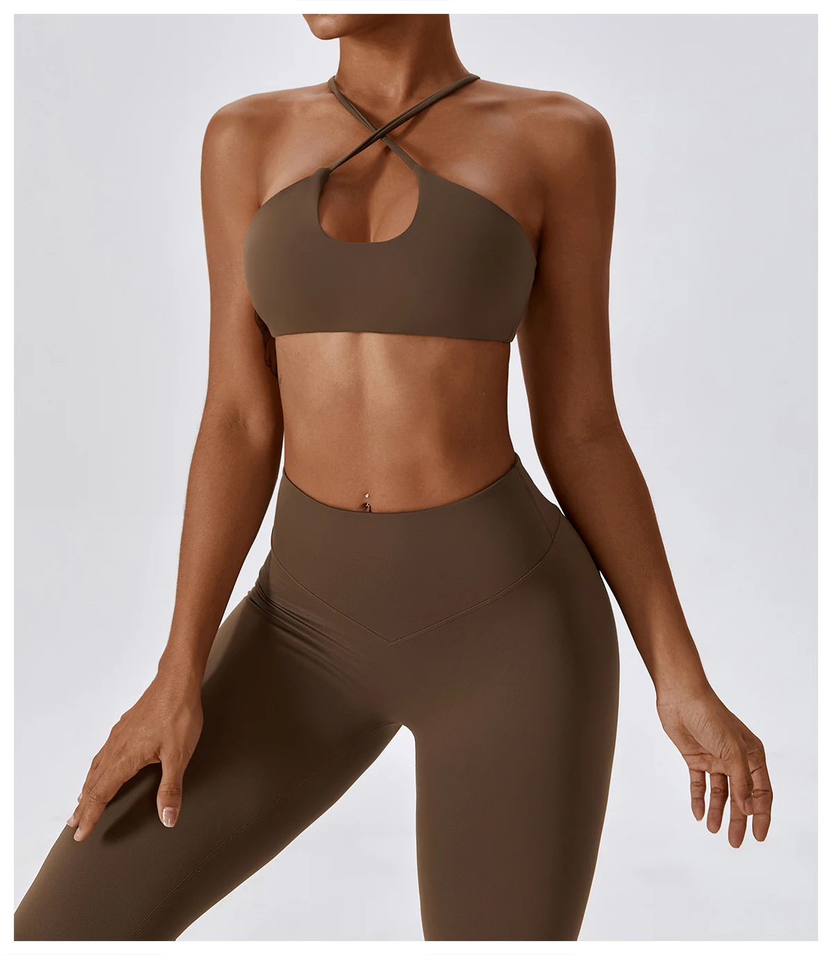 Title 4, Womens Cross Push-up Beauty Back Yoga Bra Runn...