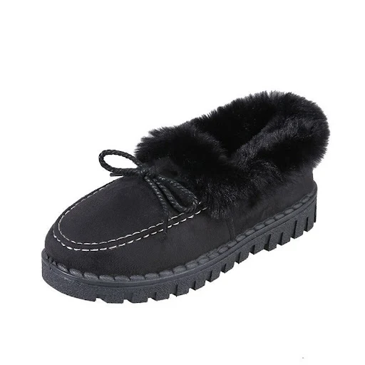 Title 12, Koreanische Schneestiefel mit felliger Kugel, k...