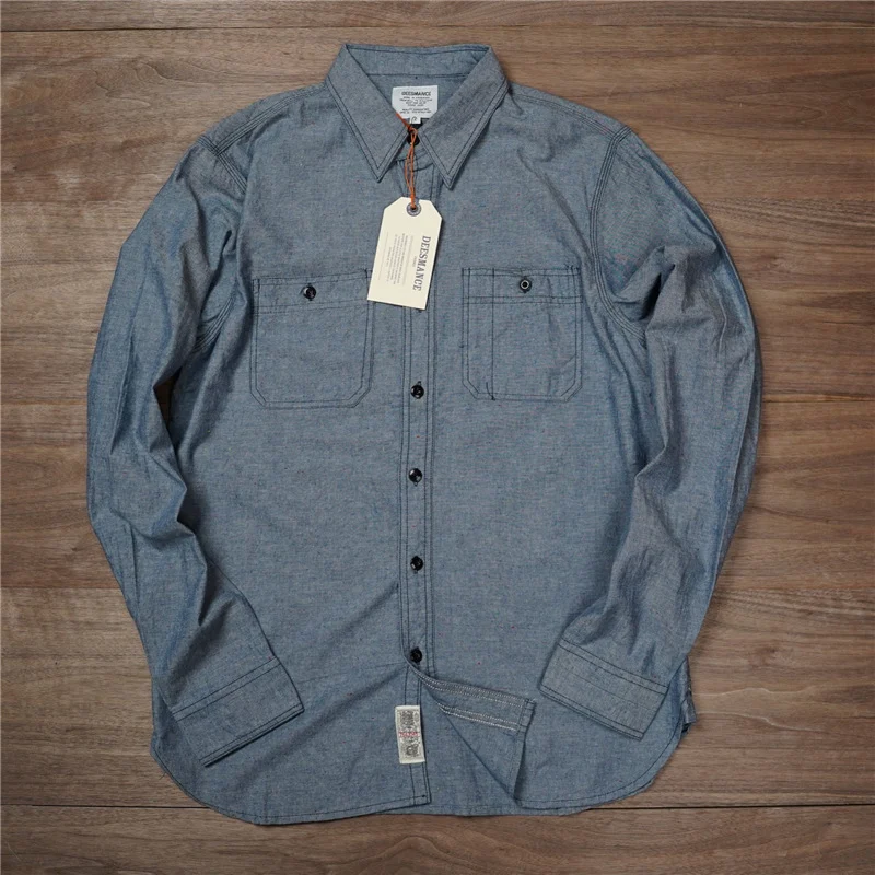 Camisa casual masculina com lapela, corte slim fit, retrô, manga longa e bolso. Perfeita para looks casuais e combina com tudo. — foto 3
