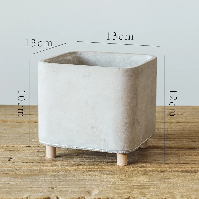 Title 4, Vaso de cimento de mesa com pernas. Decore seu ...