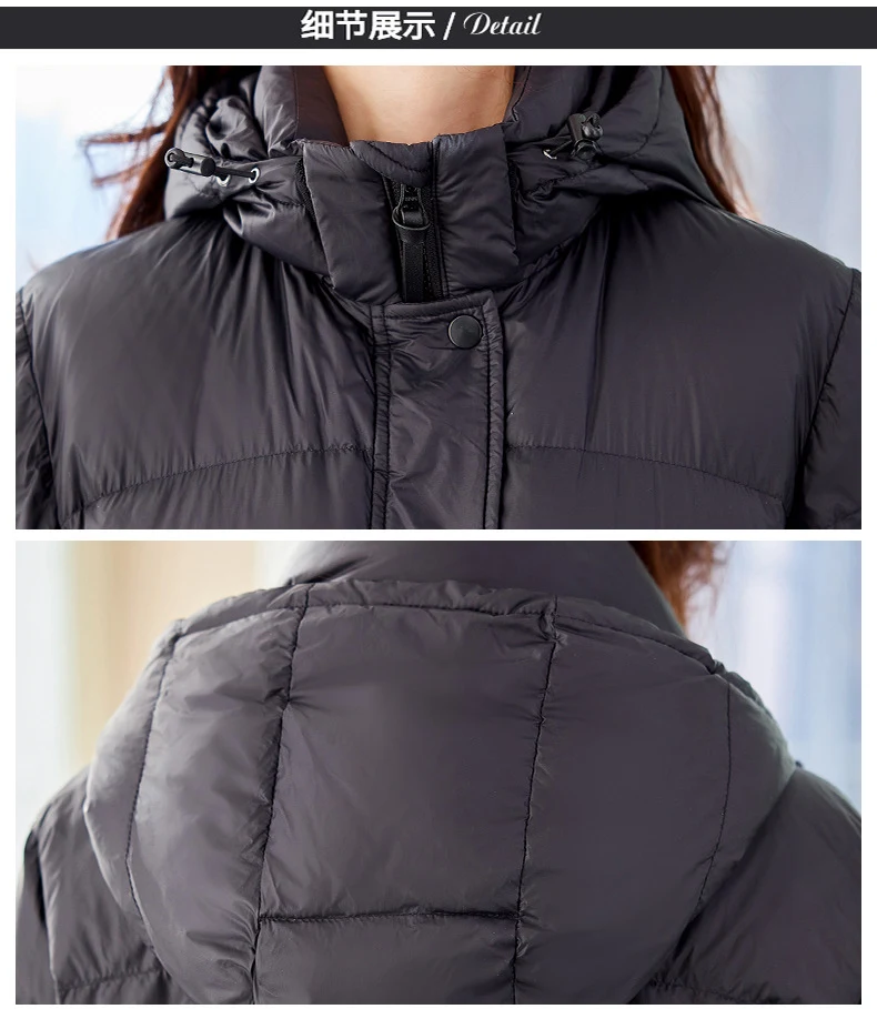 Chaqueta de plumón de ganso blanca para mujer Nueva. Cálida y ligera, ideal para invierno. Abrígate con comodidad y estilo. — foto 3