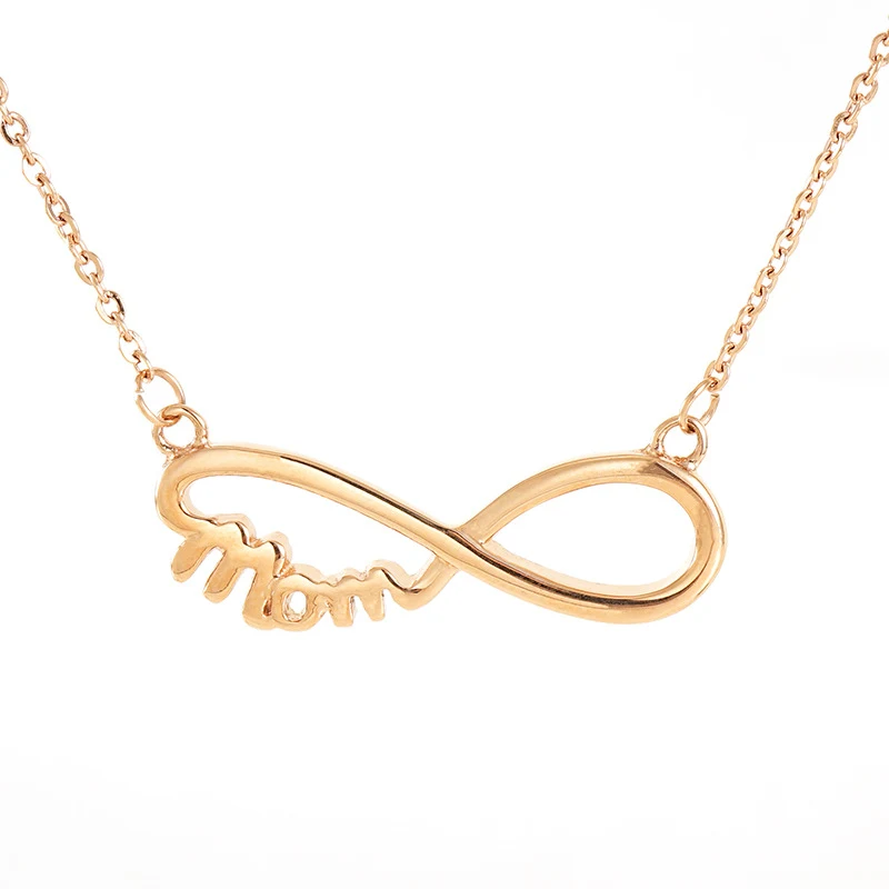 Colar de Mãe em Aço Inoxidável 8 Palavras Estilo Retrô Fashion Presente Perfeito para a Mamãe Joia Elegante — foto 3