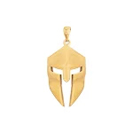 Colar com pingente de máscara do herói espartano clássico e minimalista, aço inoxidável para homens, ornamento de aço titânio. — foto 13