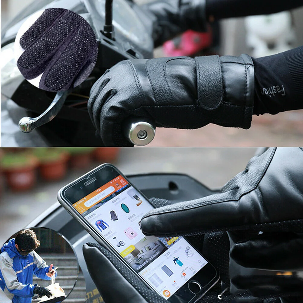 Title 4, Winter Electric Heated Gloves Windproof Cycling...