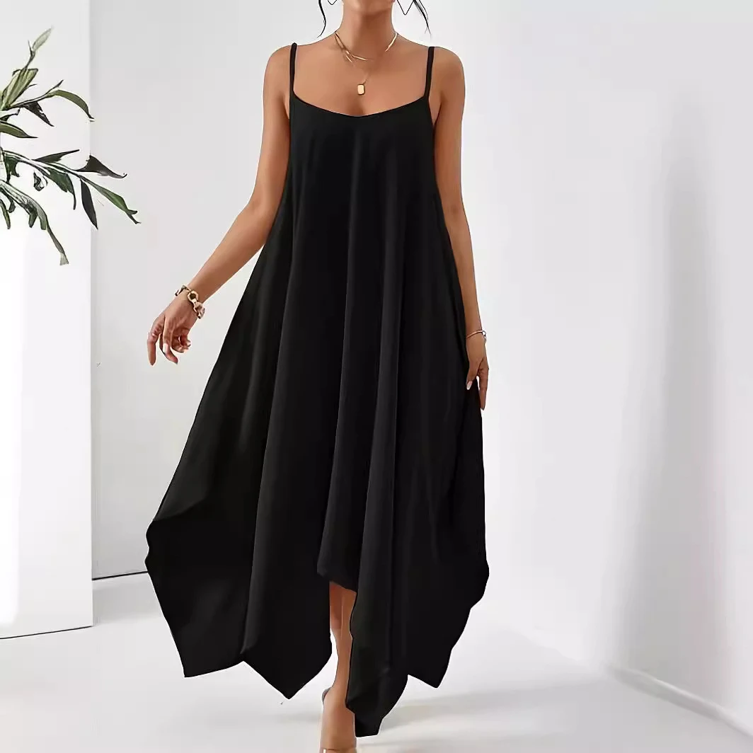 Title 8, Modekleedje met effen kleur, slingback, mouwloo...