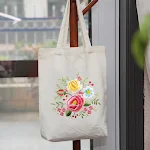 Canvas Bag Embroidered DIY Material Kit Design and create your own unique bag with this easy to use kit including thread — photo 4