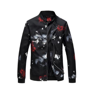 Men's Baseball Jacket Plaid Windbreaker for Men Autumn Style Active jaqueta masculina Male Jacket — photo 1