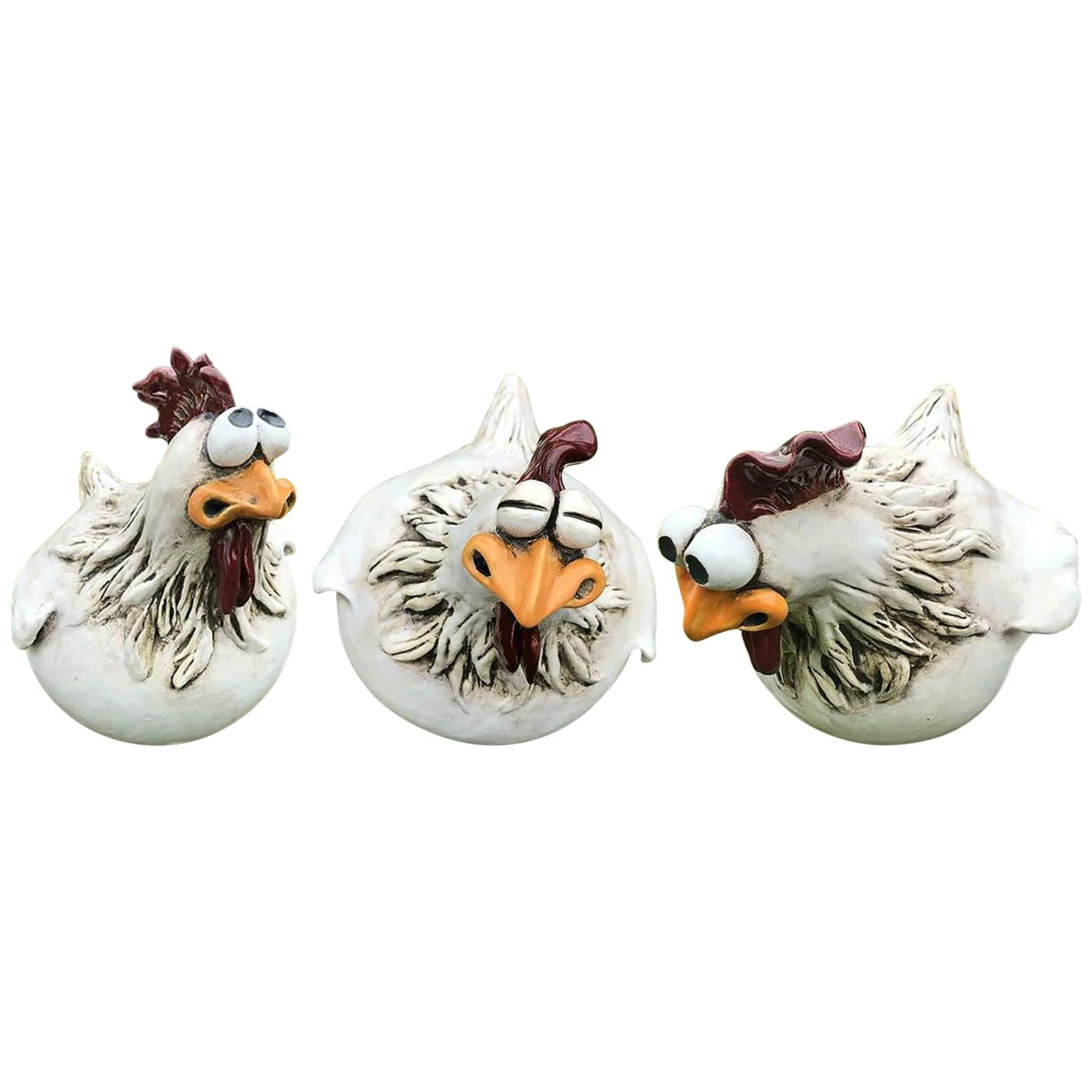 Title 4, Courtyard Art Chicken Garden Lawn Statue Side S...