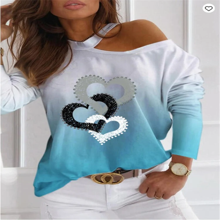 Title 2, Camiseta estampada halter fashion casual manga ...