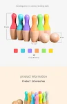Kit de Boliche Infantil Educativo para Jardim de Infância Bebê Casa de Brincar Interior Esportes Pai-Filho — foto 16