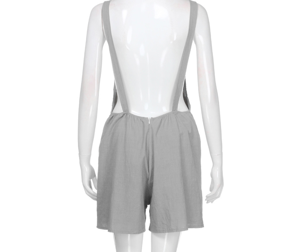 Shorts de peto juveniles de algodón en 4 colores. Cómodos y versátiles para un look fresco y casual, perfectos para jugar y explorar. — foto 9