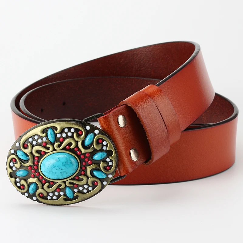 Title 2, Fashion Bead Leather Women Belt Decoration. Enh...