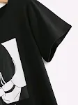 New collar short sleeve girl print T-shirt. Comfortable and stylish, perfect for everyday wear and keeping cool on warm — photo 2