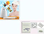 Máquina de fazer máscaras faciais caseiras. Tratamento facial DIY automático com frutas, vegetais e colágeno natural, para cuidados de beleza e SPA em casa. — foto 6