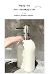 Ceramic Large Capacity Shower Gel and Shampoo Travel Bottle, providing a stylish and practical solution for travel. — photo 8