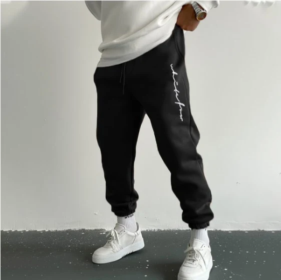 Men's Autumn Leisure Printed Minimalism Casual Pants. Comfortable and stylish for everyday wear. Versatile design for a — photo 5