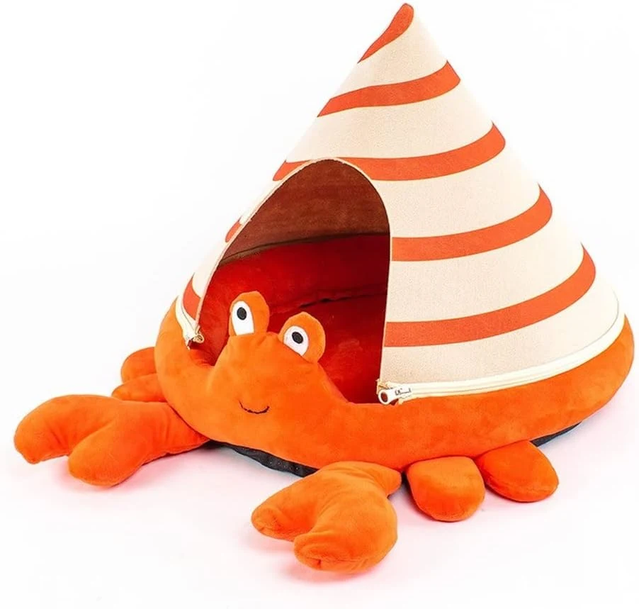 Cat Nest Crab Turtle Shaped Cat Sofa Bed Cute Comfortable Pet Cat House Four Seasons Use Soft Pet Bed Suitable For Small — photo 1
