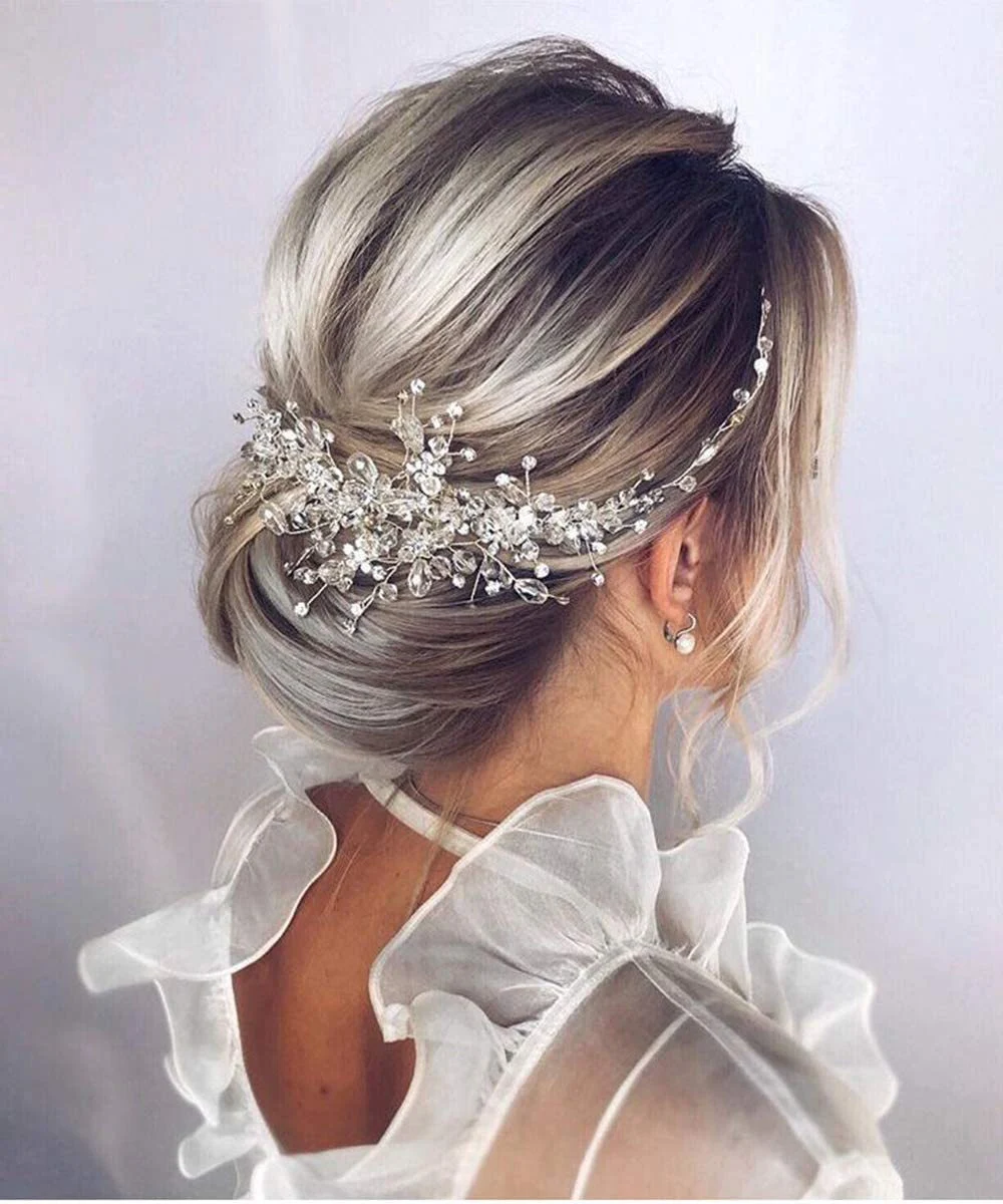 Acessórios para Vestido de Gaze de Cristal Ouro e Prata — foto 6