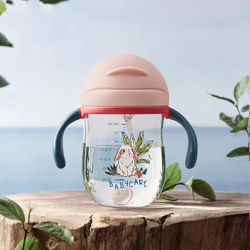 Baby drinking cup dual-use anti-choke with handle PPSU children's duckbill straw cup. Safe and convenient for little one — photo 7