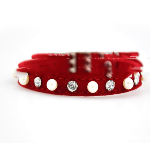 Title 1, Dog Flocking Pearl Rhinestone Leash, stylish an...