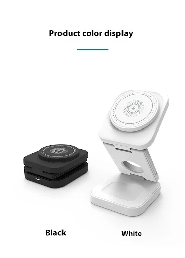 Title 5, Folding Three-in-One Magnetic Wireless Charger....