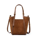 Bolsa Mensageiro Casual de Couro de Vaca para Mulheres Portátil Leve e Prática Perfeita para Uso Diário e Viagens Design Elegante e Funcional — foto 4