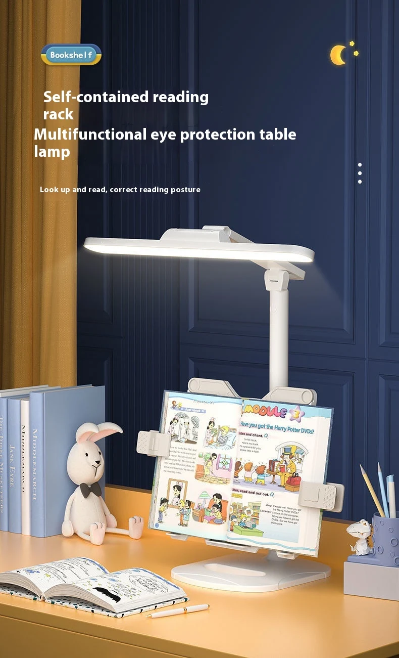 Title 13, Multifunctional Reading Bookshelf Adjustable Le...