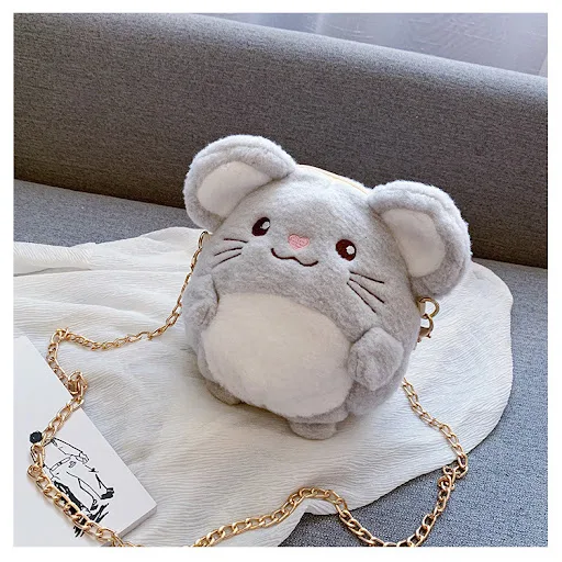 Title 10, Cute Rat One-shoulder Chain Messenger Bag for W...