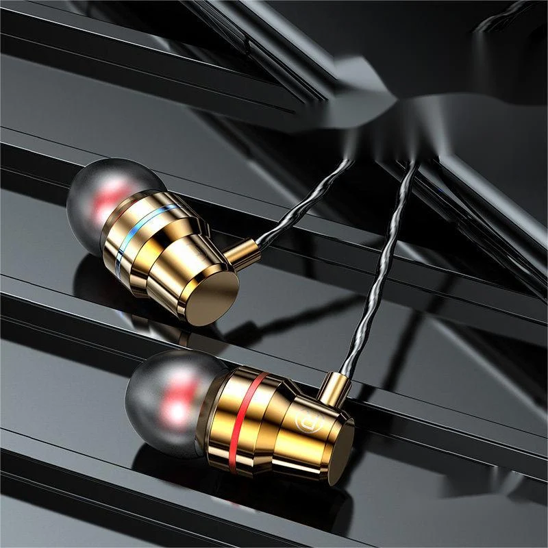 Title 1, High-end wired metal earphones Experience super...