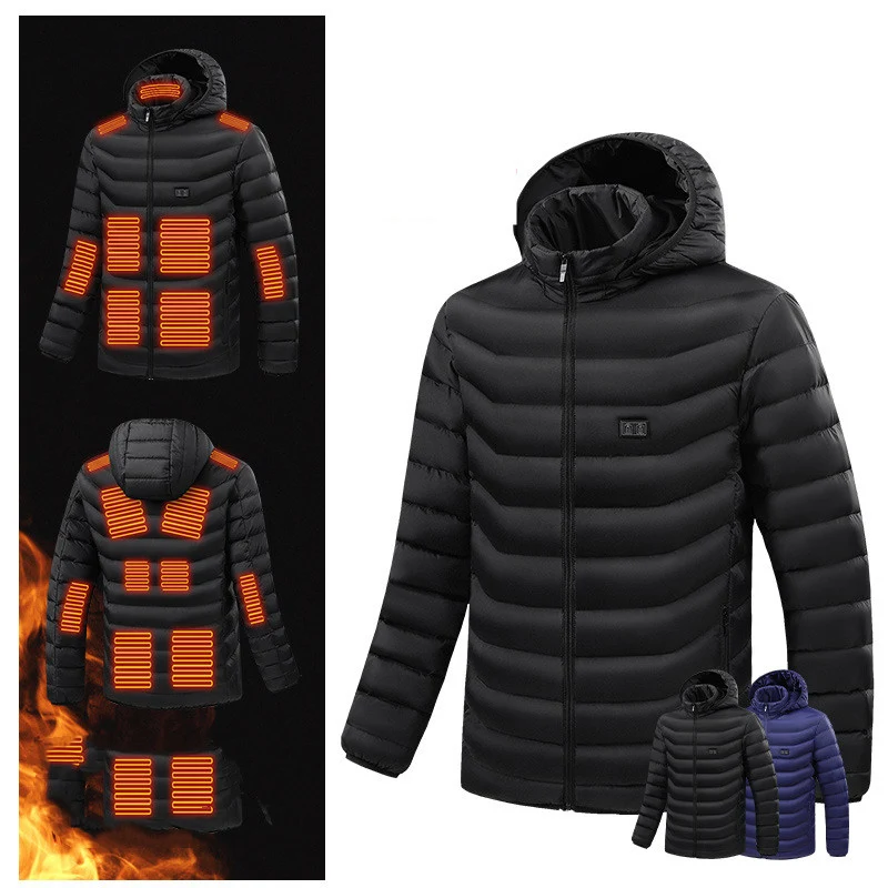 Roupa Acolchoada de Algodão Aquecida 15 Zonas Ampla Área Temperatura Constante Calor. Desfrute do inverno com aquecimento e conforto superiores. — foto 6