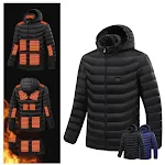 Roupa Acolchoada de Algodão Aquecida 15 Zonas Ampla Área Temperatura Constante Calor. Desfrute do inverno com aquecimento e conforto superiores. — foto 6