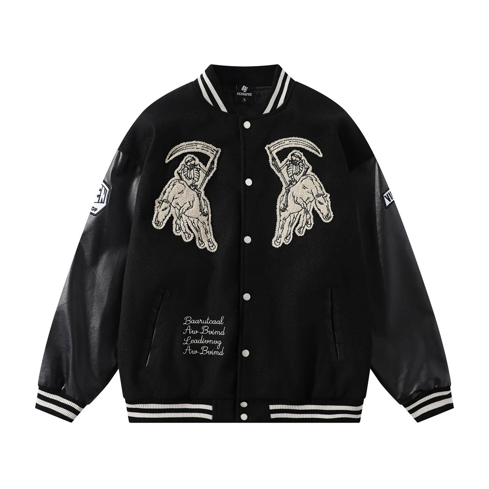 Title 13, Mens Baseball Uniform Jacket with Stitching PU...
