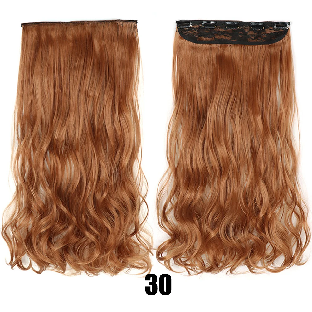 Women's big wavy long curly hair extensions are naturally fluffy and leave no trace, giving you a voluminous, natural lo — photo 23