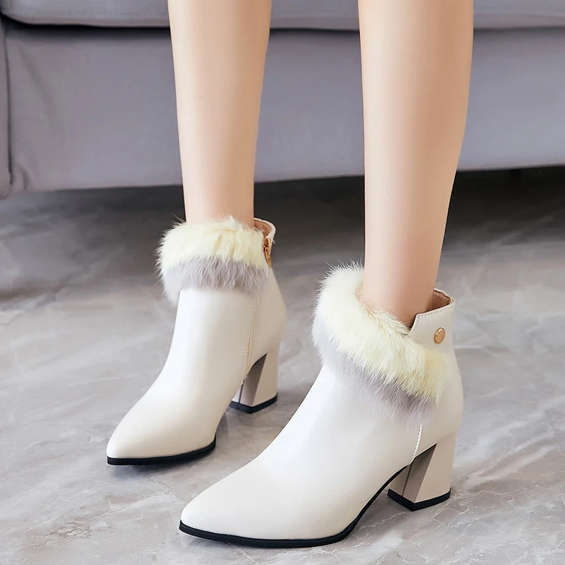 Title 2, Womens Winter Boots Size 35-40 Leather Martin ...