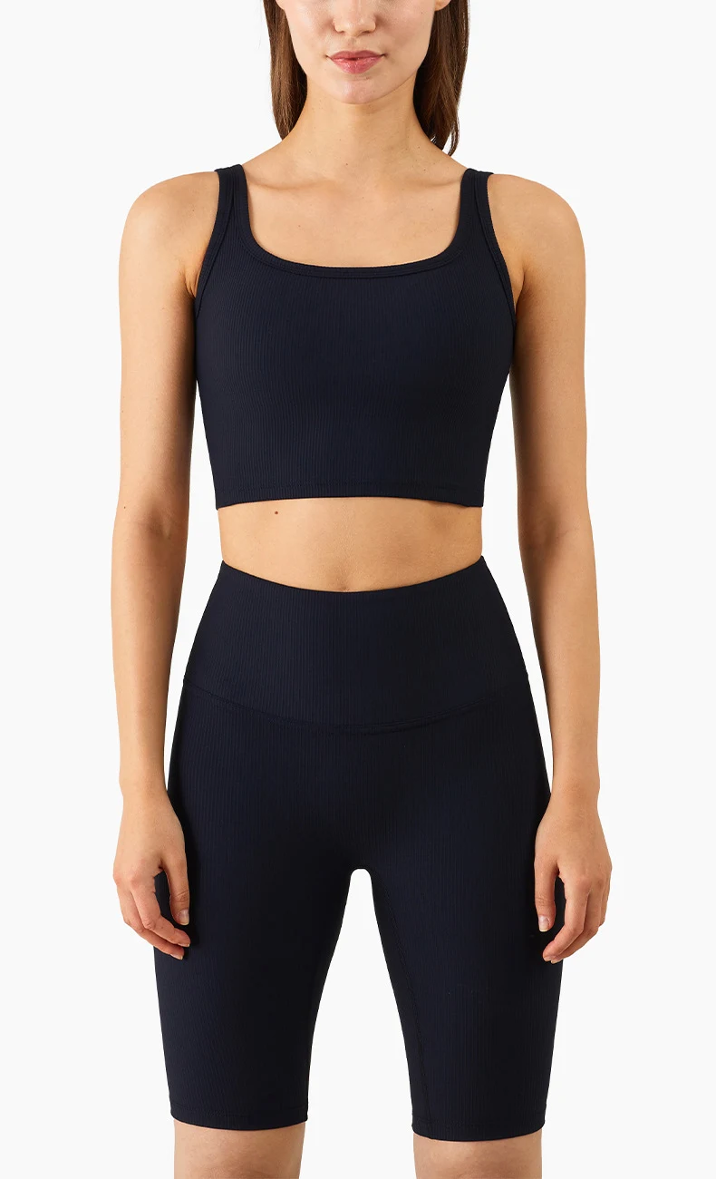 Title 6, Threaded Skin-friendly Nude Fashion Yoga Bra fo...