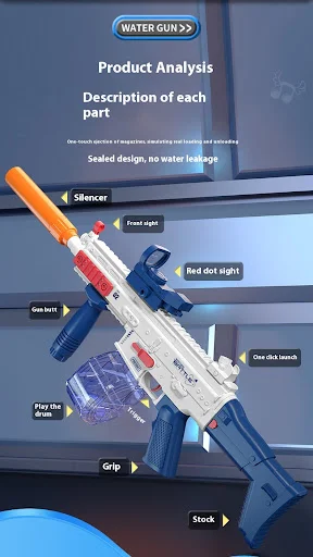 Title 5, Nova Pistola de Água Elétrica Infantil 2024 par...
