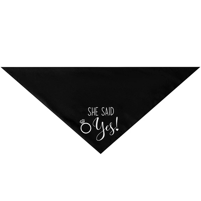 Bandana de casamento para cães "Meus humanos vão casar, ela disse" Celebre o grande dia! Acessório fofo e festivo para seu pet na festa. — foto 1