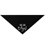 Bandana de casamento para cães "Meus humanos vão casar, ela disse" Celebre o grande dia! Acessório fofo e festivo para seu pet na festa. — foto 1