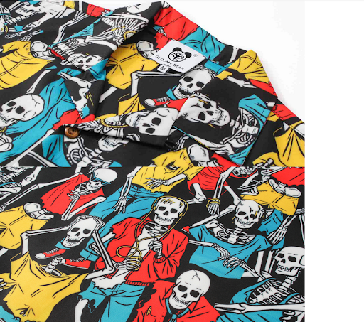 Title 15, Skull štampana bluza sa kratkim rukavima