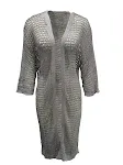 Women's Hollow Knitted Long Cardigan, a lightweight and stylish layering piece. Perfect for casual wear and adding a tou — photo 17