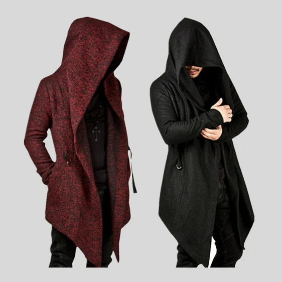 Jaqueta cardigan com capuz e barra irregular para um visual moderno e despojado. Ideal para diversas ocasiões e sobreposições. — foto 1