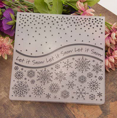 Title 8, Plastic embossing sjabloon Transparante silicon...