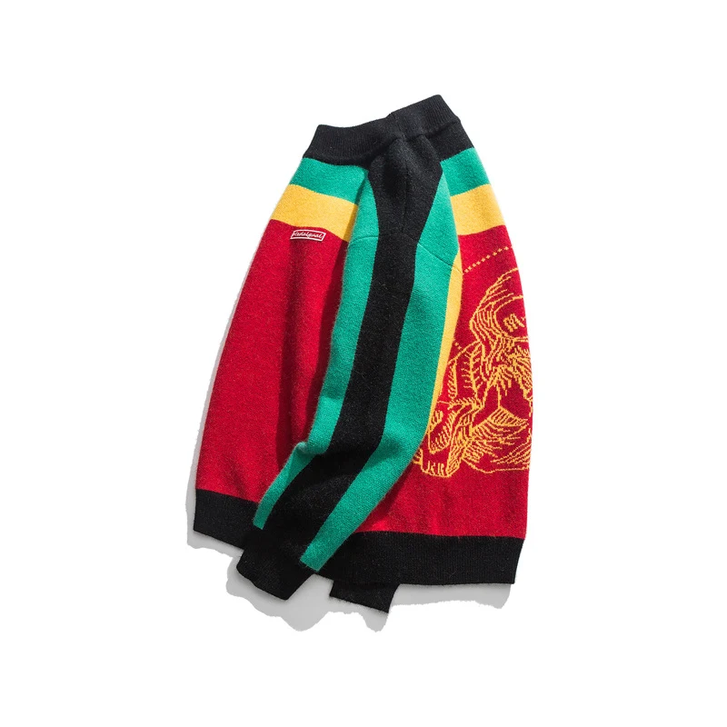 Suéter japonês retro de inverno masculino, estilo vintage e conforto para o frio. Mantenha-se aquecido com este suéter estiloso. Perfeito para looks casuais. — foto 5