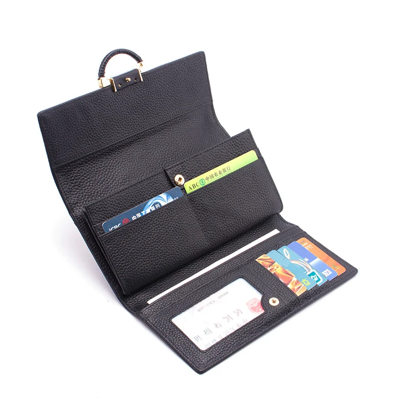 Women's Leather Wallets, Long Wallets Crafted from First Layer Cowhide. Experience stylish, durable, and well-organized — photo 3