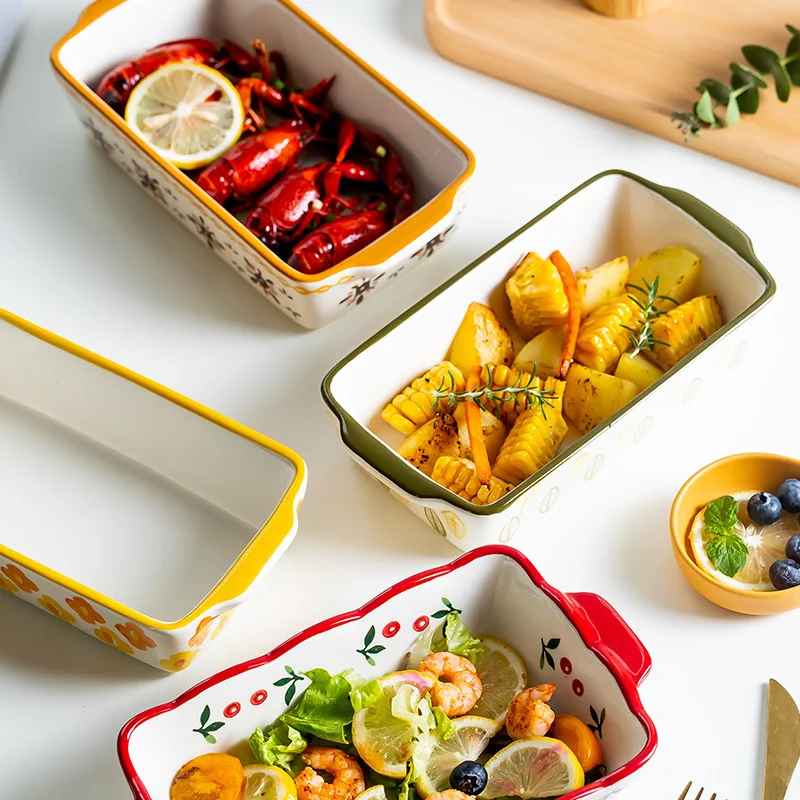 Creative Ceramic Tableware for Household Baking. Baking bowls and plates for delicious creations. Stylish and versatile — photo 10