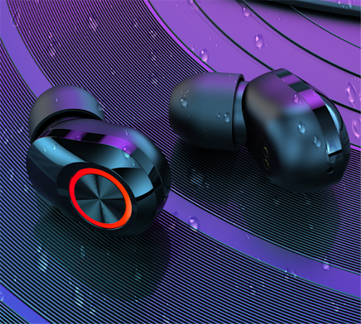 Title 2, TWS Bluetooth Headset Wireless To The Ear Light...